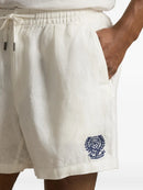 Bermuda x Wimbledon de linho com bordado