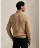 Suéter Polo Tricot Meio Ziper