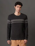 Suéter Tricot Masculino Listrado Portini