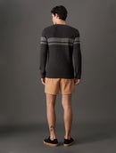 Suéter Tricot Masculino Listrado Portini