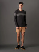 Suéter Tricot Masculino Listrado Portini