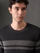 Suéter Tricot Masculino Listrado Portini