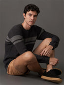 Suéter Tricot Masculino Listrado Portini